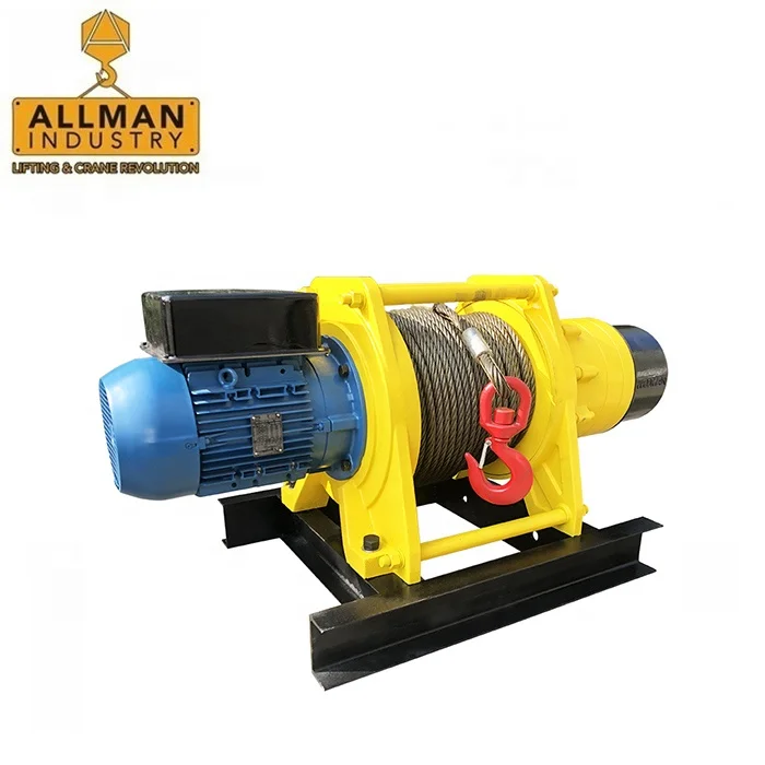 Construction Electric Winch Hoist 2 ton Electric Wire Rope Winch Machine For Sale