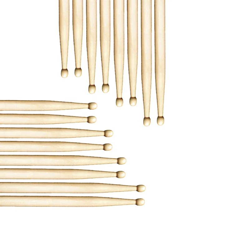  Professional custom logo printed oak drum sticks wooden drumsticks for