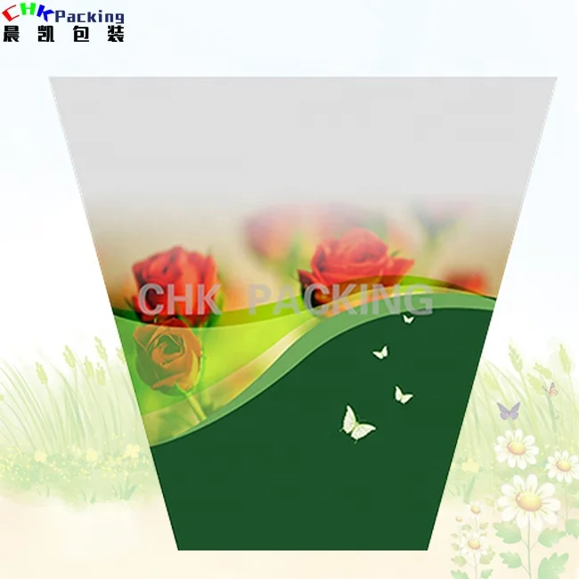 Fancy Gift Wrapping Paper Fast Wrap Pot Cover BOPP Sleeve Supplier Floral Wrap Sleeve