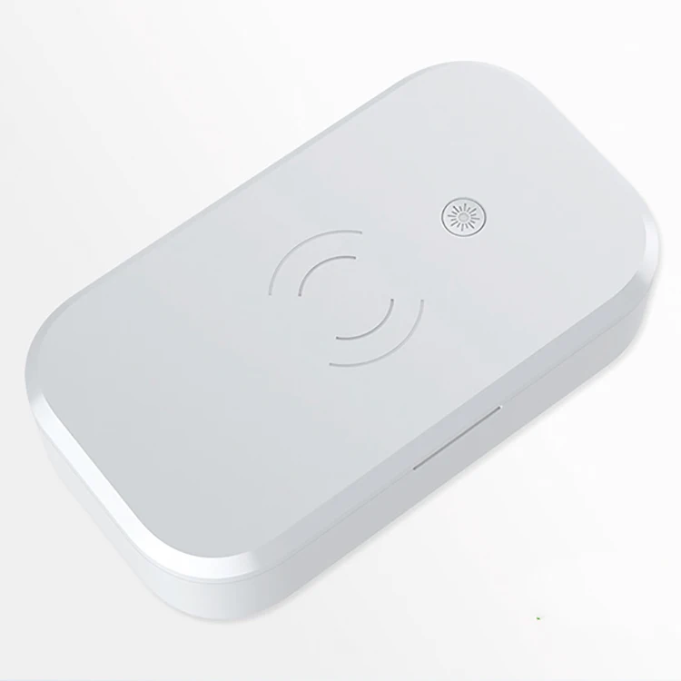 2020 New arrival factory wholesale UV sterilizer equipment portable disinfection box with wireless charging