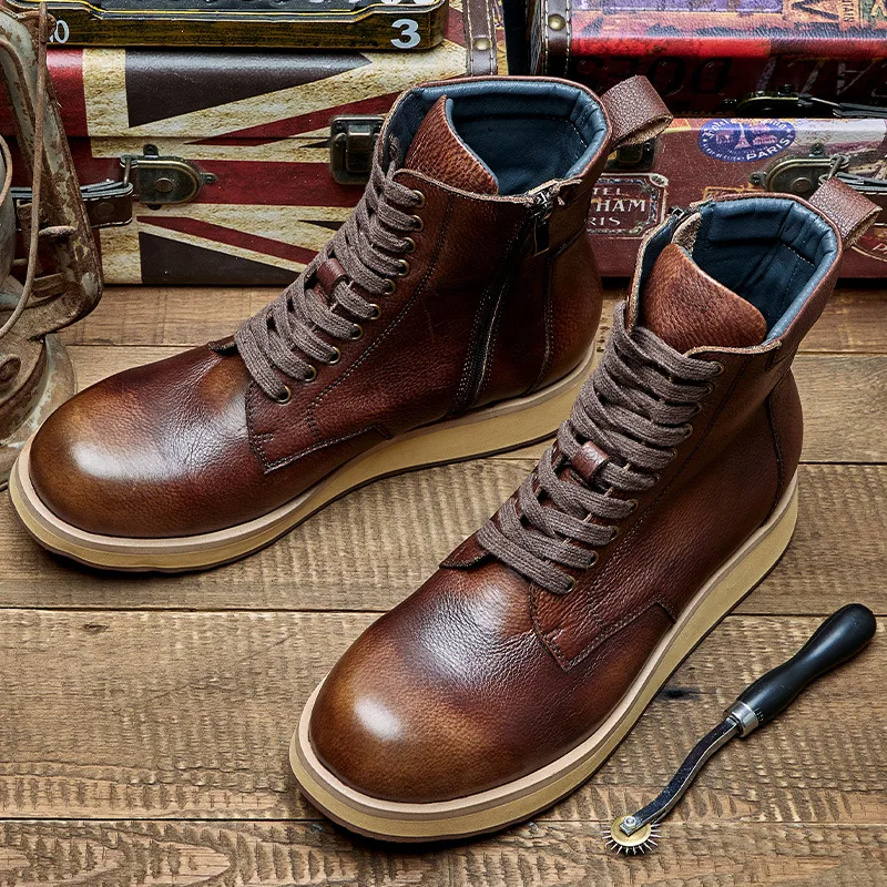 Eva сапоги купить кожаные мужские ботинки Botas Martin