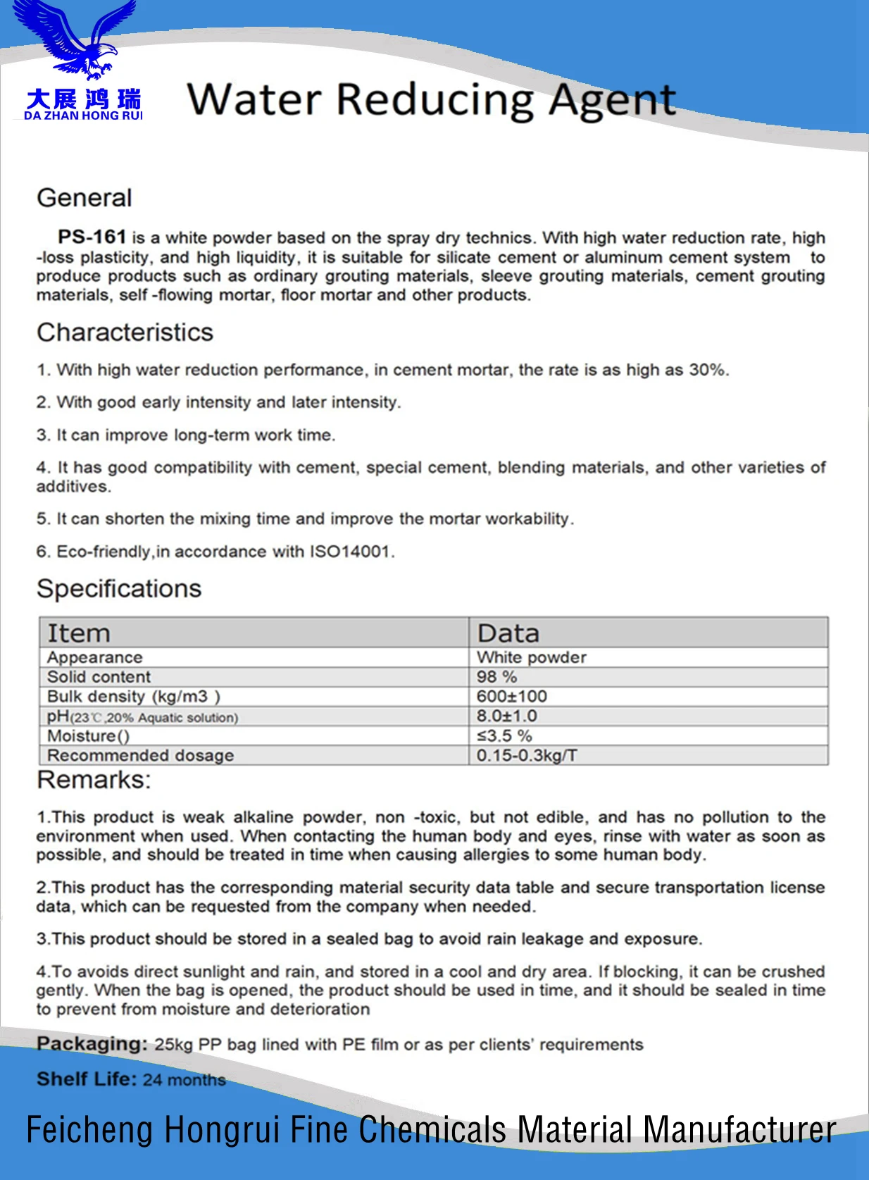 Polycarboxylate,  Superplasticizer  concrete admixture  for  adhesive mortar, self-leveling mortar
