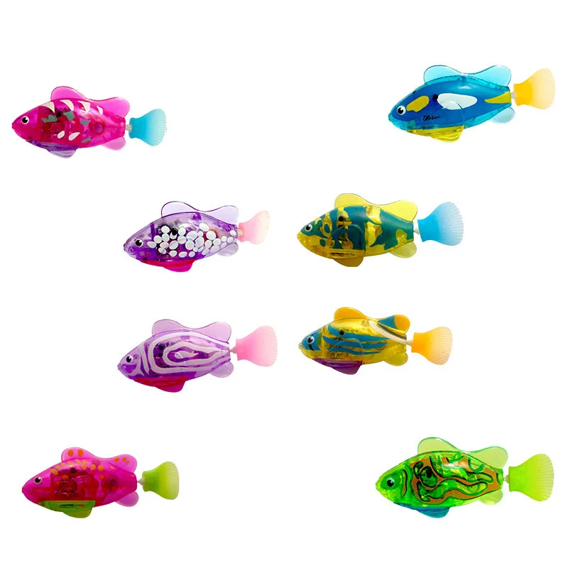 Fish with touch sensor that automatically activates in the water fun battery powered fish pond toy
