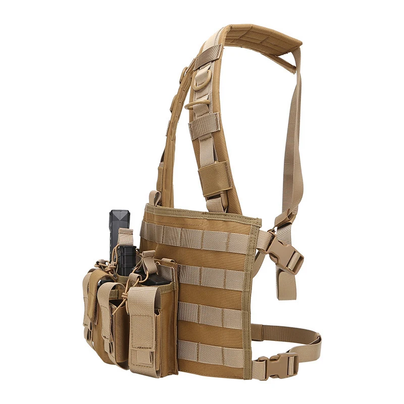 Gina New Arrival Tactical Vest Universal Magazine Molle Pouch Security Recon Harness Chest Rig Bag Set