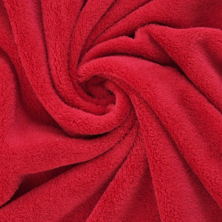 Wholesale comfortable 100% polyester solid coral fleece throw blanket
