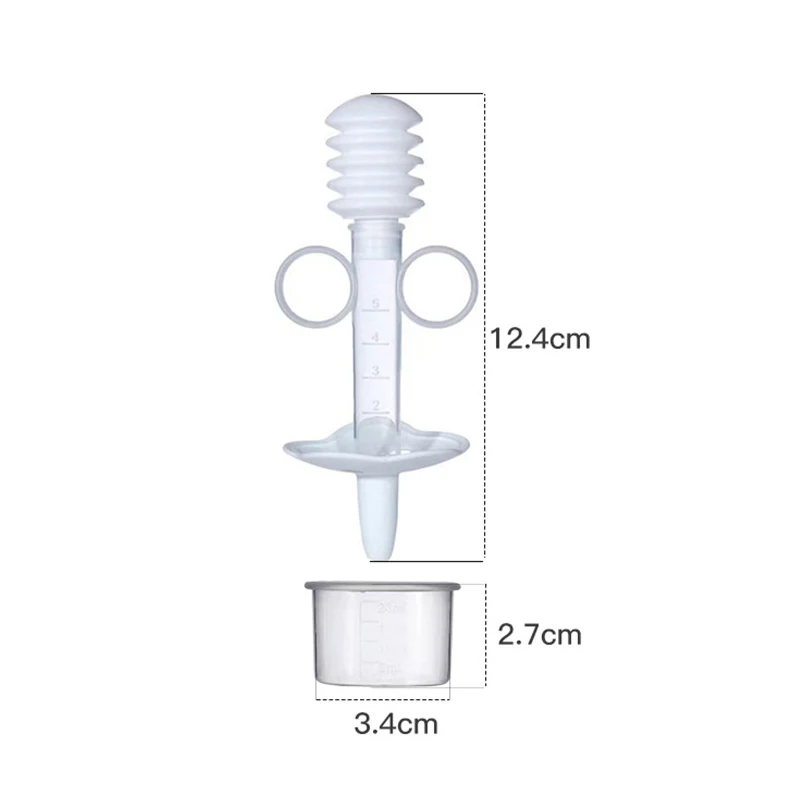 Wholesale BPA Free Safe PP Medicine Transparent Baby Dropper Feeder With Measuring Cup
