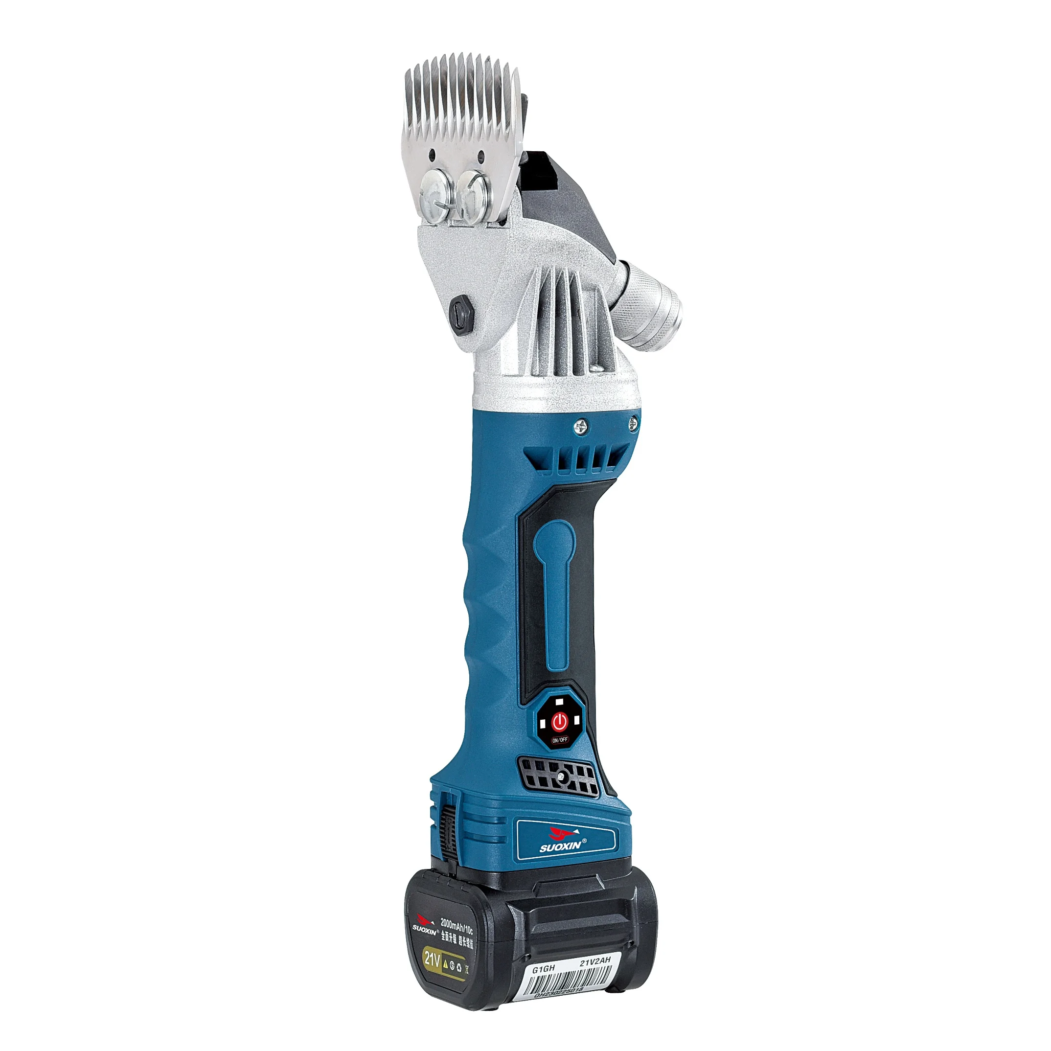 SY28 Sheep Shears Cordless Professional Rechargeable Shearing Clipper 21V with 6 Speed and 2 Lithium Batteries