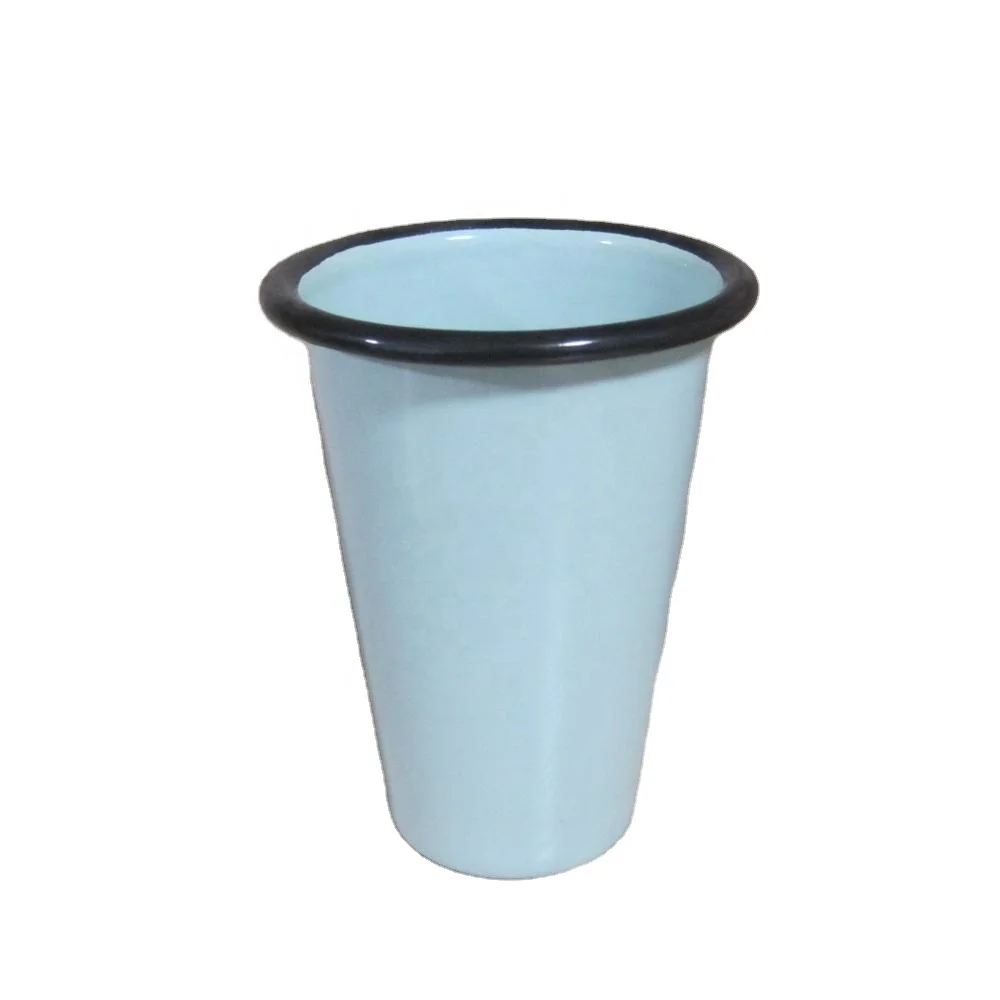 400ML Blue Enamel  Tumbler with Rolled rim