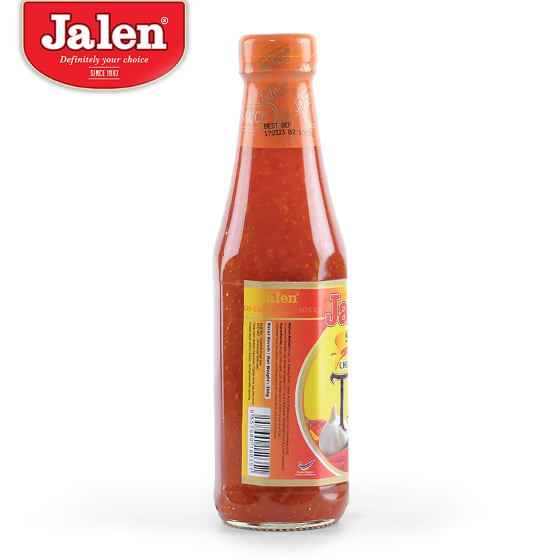 Custom Top Quality Thick Thai Chilli Sauce 350gm Excellent for Dips and Spicy Dishes Made in Malaysia