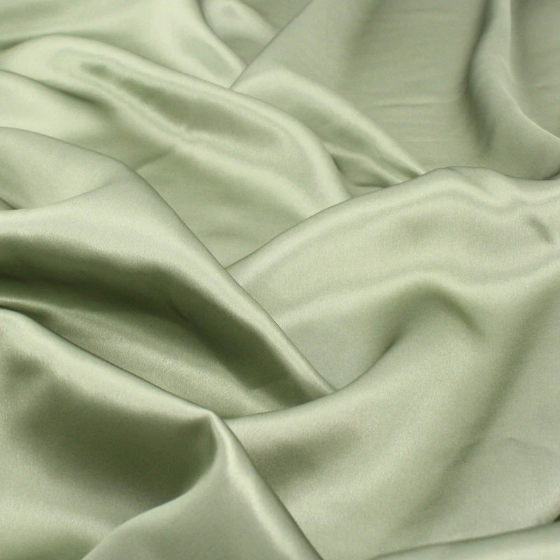Oeko-Tex 100 Wholesale Silk Pure Natural Silk Fabric 16 19 22 25 30 Momme Custom Charmeuse Silk Fabric In Stock