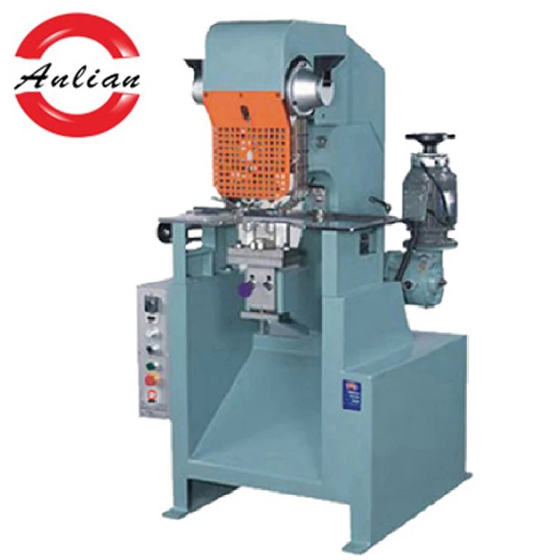 Multiple heads eyelet punching machine paper bags or profile eyeleting machine