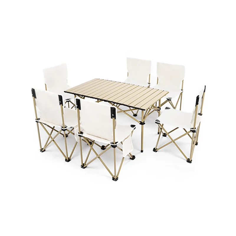 Hot Selling Portable Outdoor Travel Table and Chair Set Leisure Picnic Multi-functional Folding Camp Chair