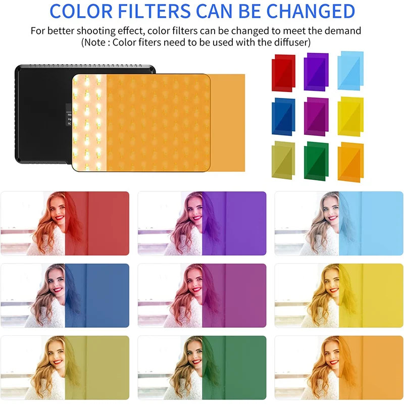 Sutefoto T176 3200-5500K 26W USB LED Video Studio Panel Light Kit photographic lighting for Photo/Video Shooting