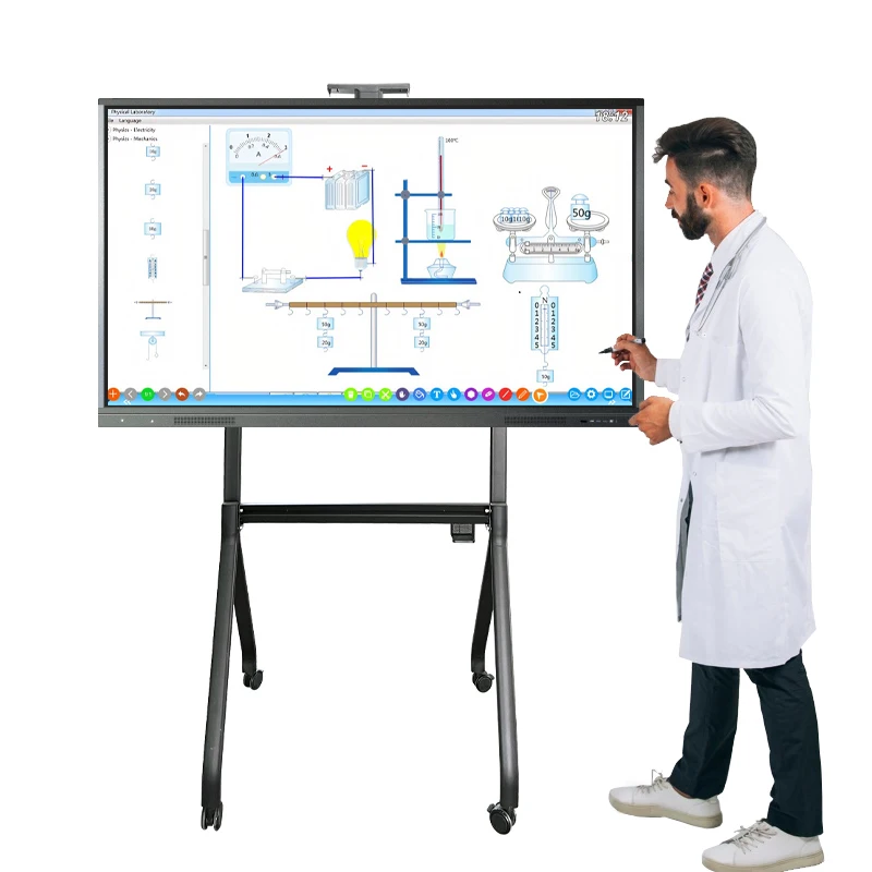 Multiple Size 65/75/86/100/110 Inch Interactive Display Smart Board Interactive Infrared Touch Screen Digital Whiteboard