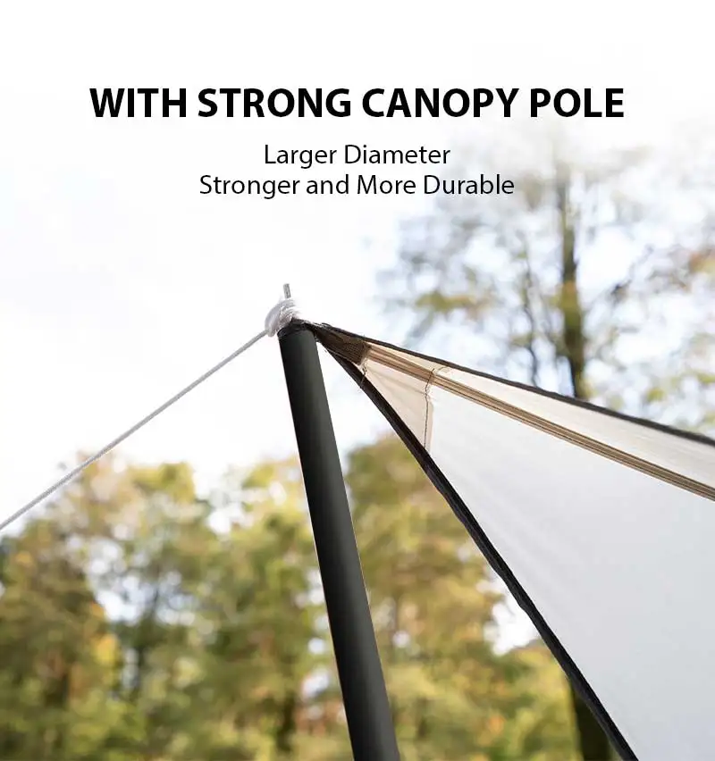 Custom Printed Portable Folding Waterproof Large Outdoor Camping Tarp Retractable Aluminum Poles Awnings Sun Shelter Tent Canopy