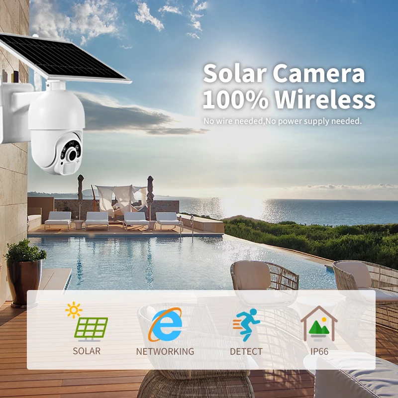 Vesafe wireless 4g ip security camera hd 1080p ptz security camera Tuya App outdoor waterproof dome camera with two-way voice