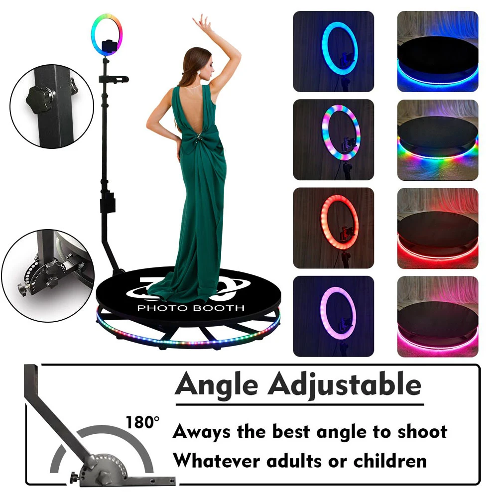spin camera 360 booth auto rotating camera platform spin photobooth 360 for dancing floor machine