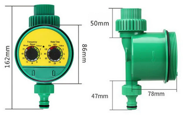 Automatic garden water spray timer irrigation system mechanic controller dripping valve with rotating knob