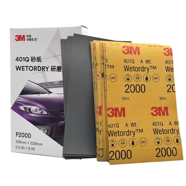 3M 401Q Waterproof Resin-Bonded Automotive Abrasive Disc Customized OEM Sanding Paper for Polishing