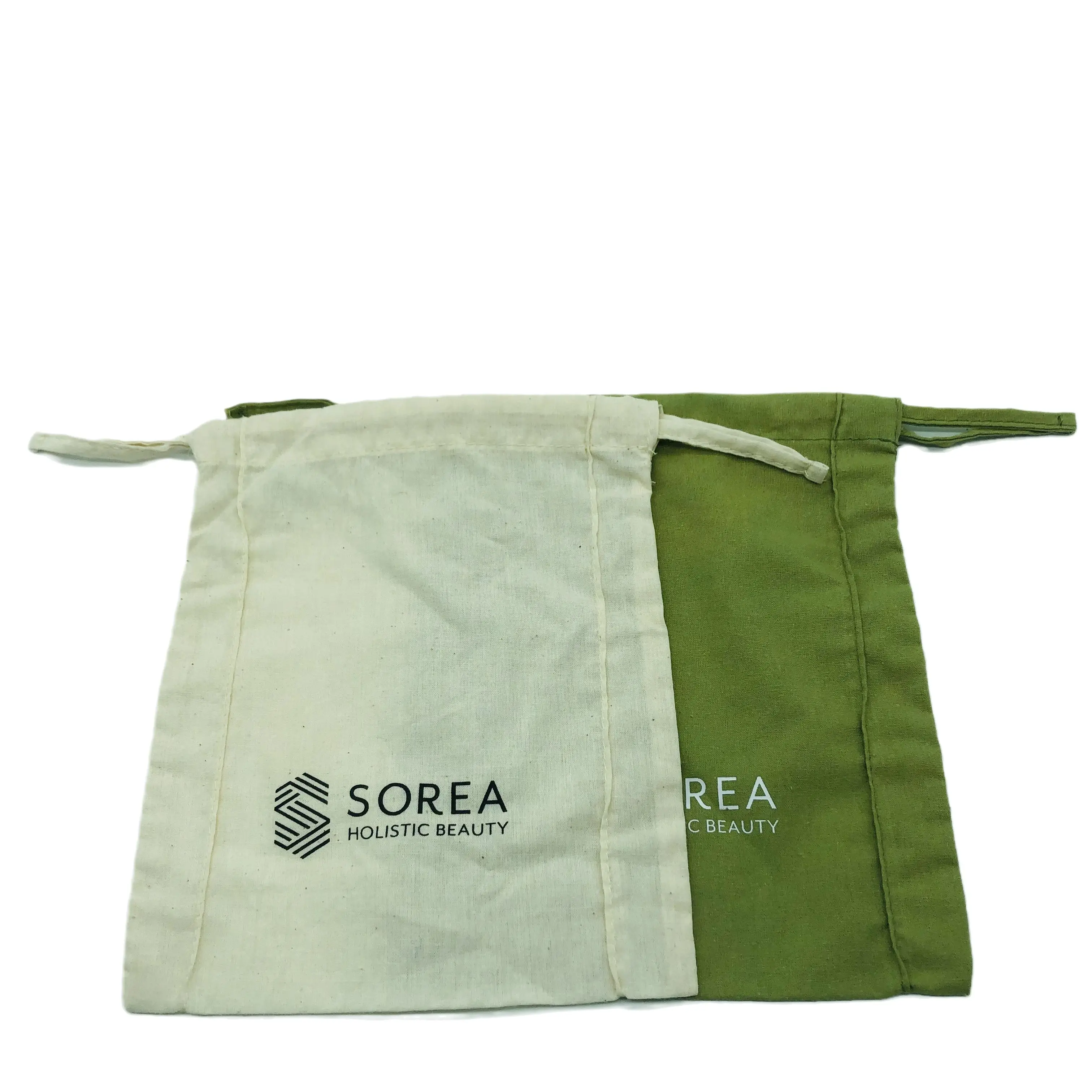 Cheap Promotional Eco Friendly Cotton Muslin Drawstring Bag Canvas With Custom Logo