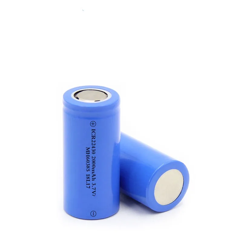Rechargeable 22430 Lithium ion battery 3.7v 2000mah for LED Torch,Flashlights