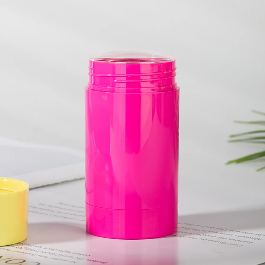 50ml Cylindrical antiperspirant deodorant roll on Bottle Deodorant plastic roller bottle