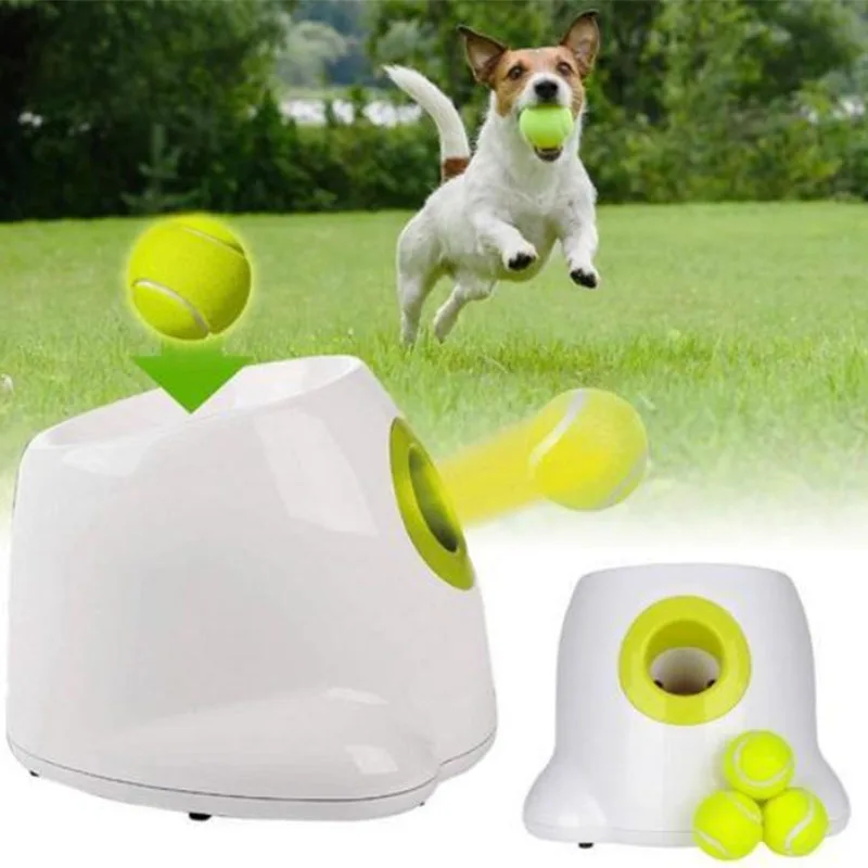 
One drop shipping Pet automatic throwing ball thrower tennis launcher funny dog smart toy pet dog toy 