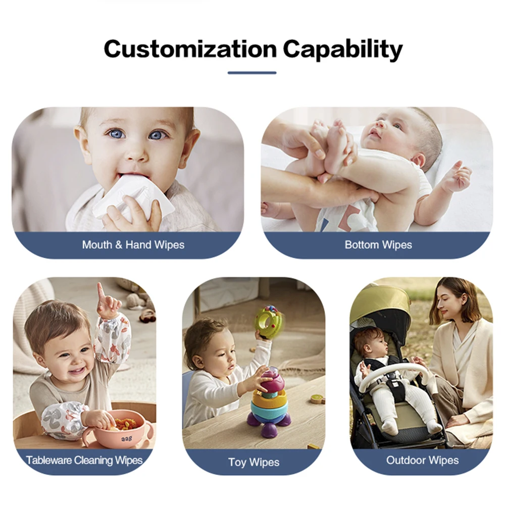 Hot Sale  Baby Wipes Free Sample Flushable Organic Baby Wet Wipes for Baby