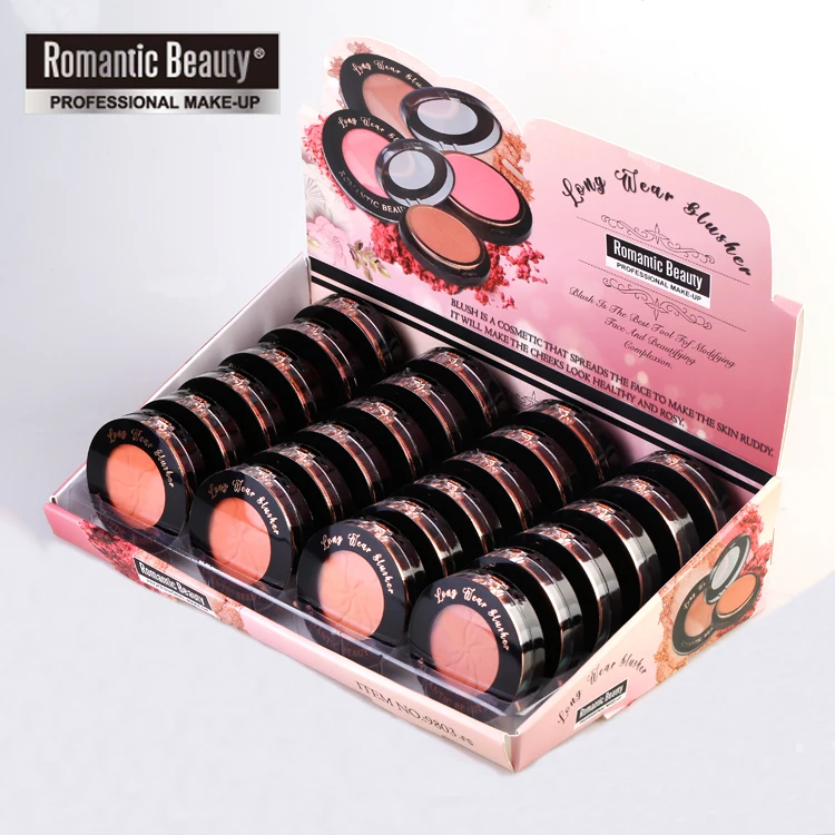 Romantic Beauty Water Color Matte Blush Long Lasting Pigmented Baked Cheek Rouge Natural Glow Powder Face Makeup Cosmetic