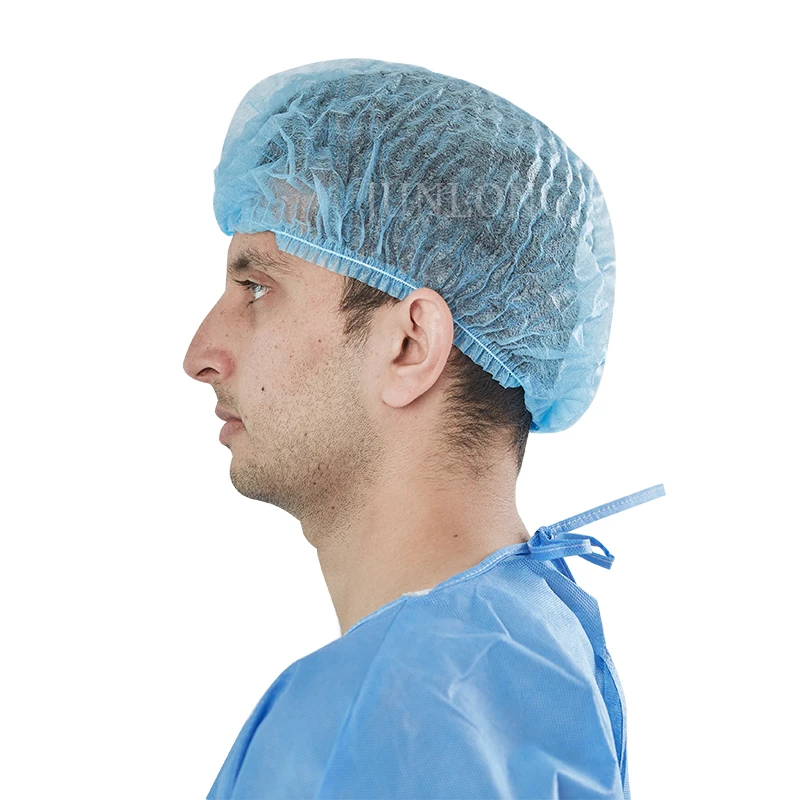 Nurse   Use Case of 1000 21inch Non-woven Disposable Round Cap Bouffant Surgical Cap