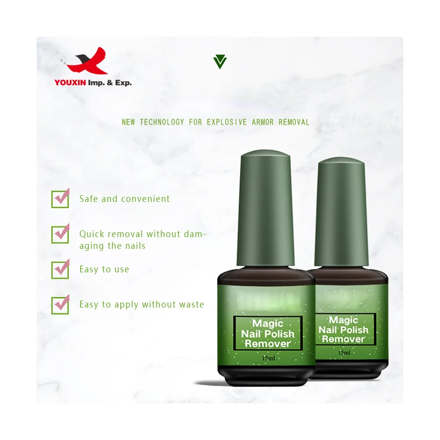 Drop Shipping Nail Art Beauty Supplies Gel Remover Fast Peel Off Magic Nail Polish Remover Harmless Nail Polish Remover