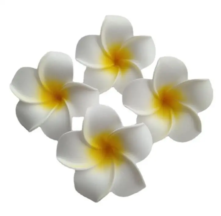 Fashion Foam Artificial Plumeria Rubra Flower Heads Frangipani Wedding Decoration Flowers Plumeria Flower Head/Hawaiian Plumeria