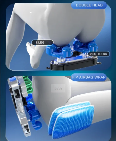 VCT-Y69 Factory Direct Luxury High-End Fully Automatic Lying Chair Fabric Craft Foot Body Leg Negative Oxygen Ions Massage Chair