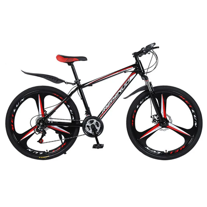 Tianjin factory price 21 speed carbon steel frame  3 knife wheel 26' mountain bicycle for adult