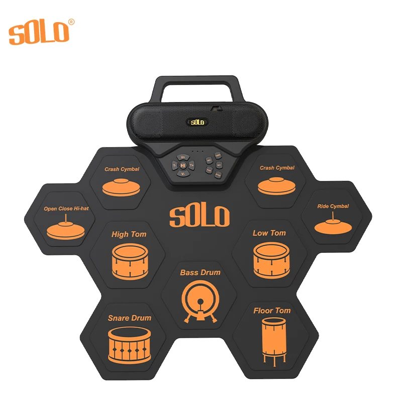 
 Самый продаваемый портативный электронный барабан Amazon оснащен валиком для упражнений на роликовый барабан, запись и воспроизведение аудио  