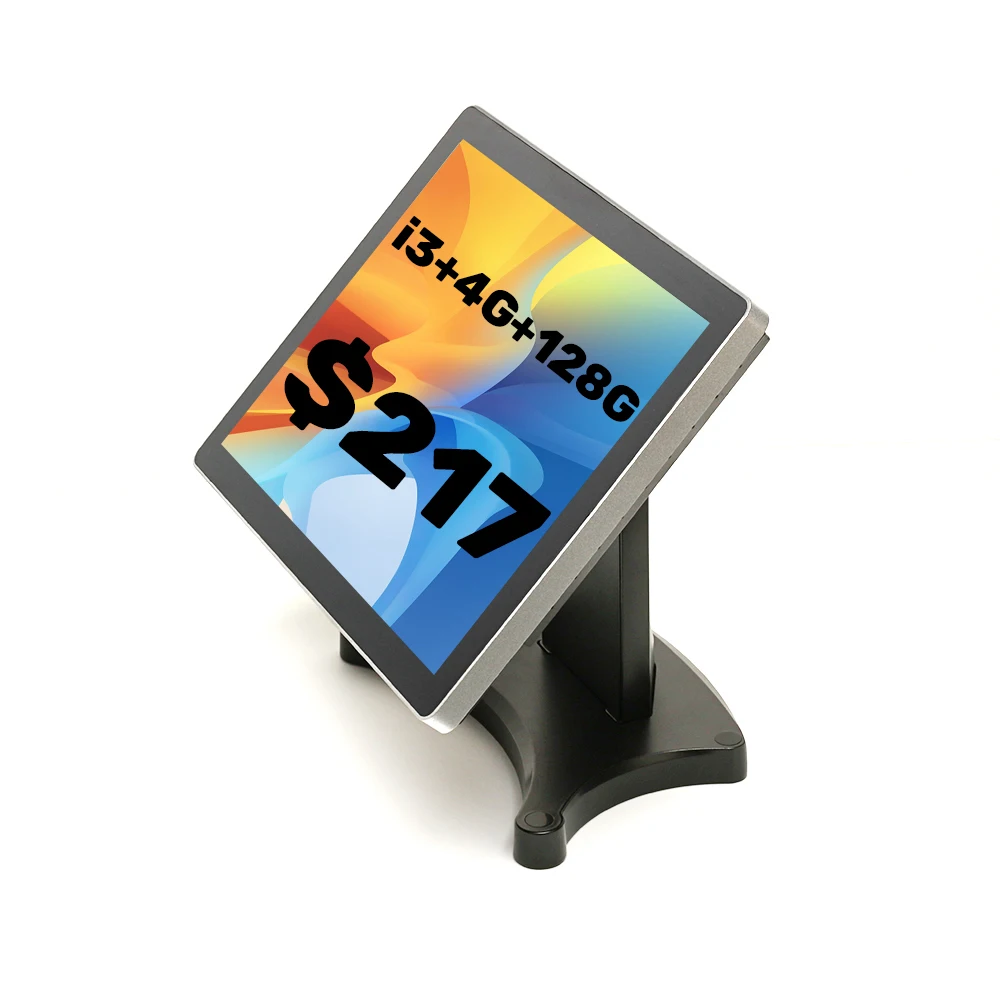 OSCY Hot Selling 15 inch capacitive touch screen cash register pos machine support retail restaurant supermarket pos software