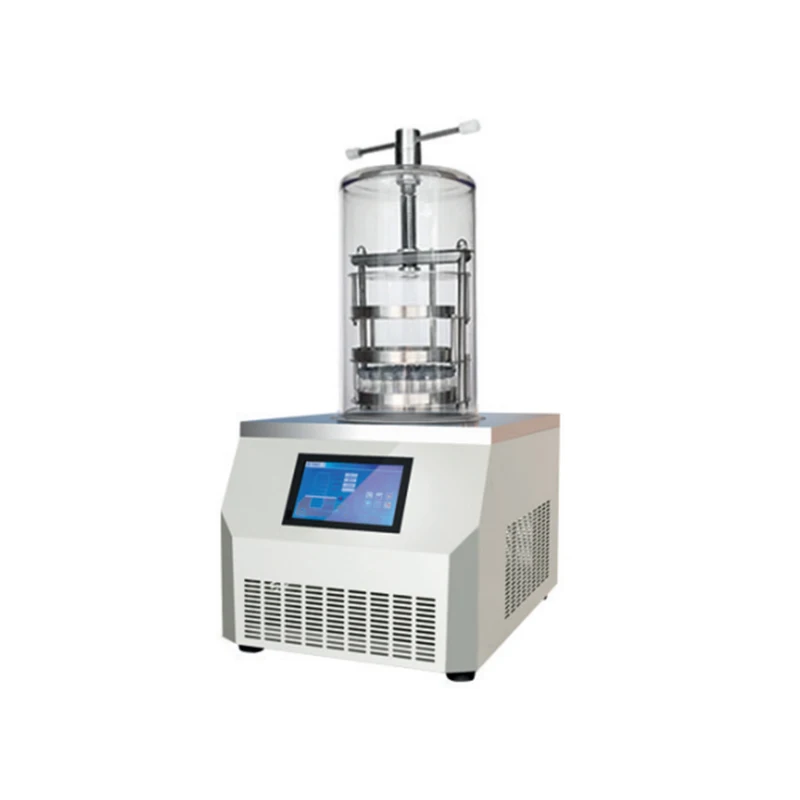 NADE LGJ-10B Transparent Bell Type Drying Chamber Top Press Freeze Dryer Freeze Drying For Sale