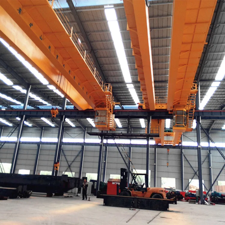 Double beam bridge crane overhead traveling QD model electric driving for sale