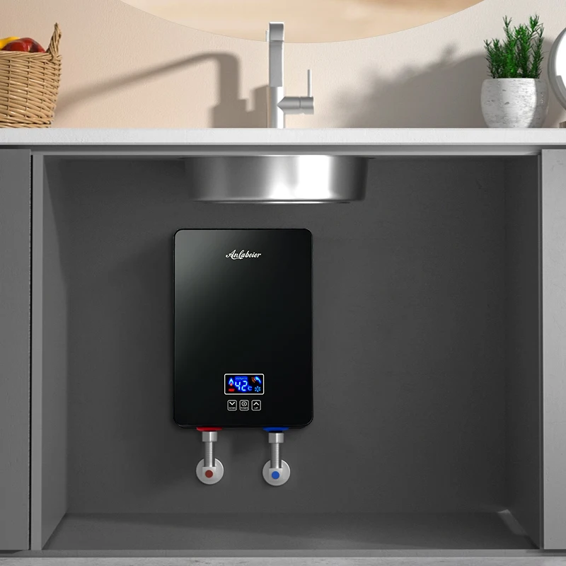 anlabeier brand 220V/127V Mini Shower china geyser electric portable bath water heater for hotel