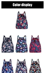 RPET Polyester Drawstring Bag Printing Sports Drawstring Backpack