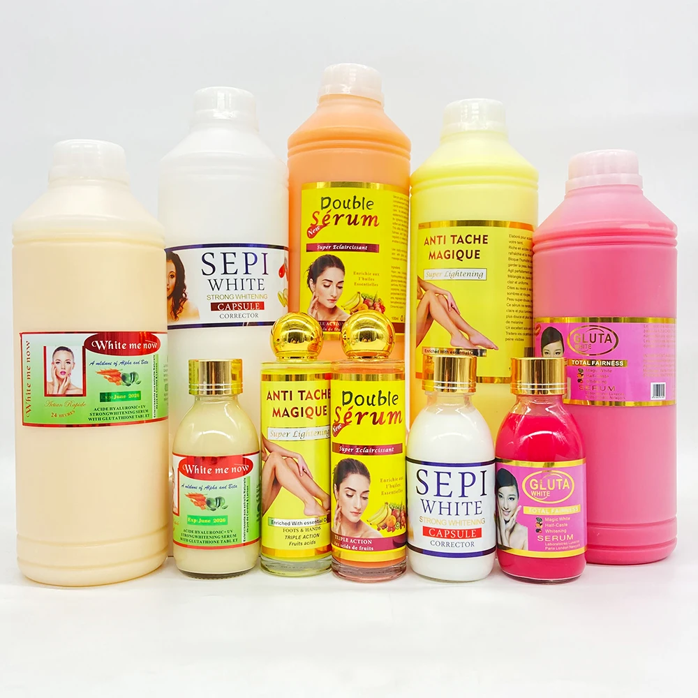 5 kinds of 1 Liter size wholesale price whitening lightening anti aging for dark skin high quality with strong effect serum
