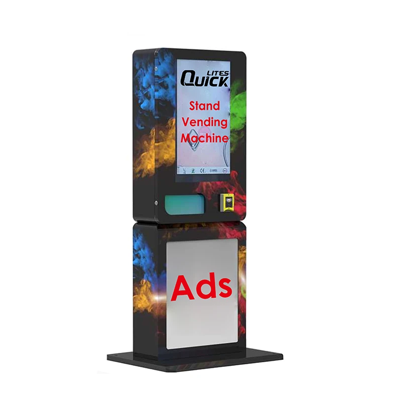 43 inch touch screen big capacity stand vending machine with power bank renting for beauty products tobacco shop small business