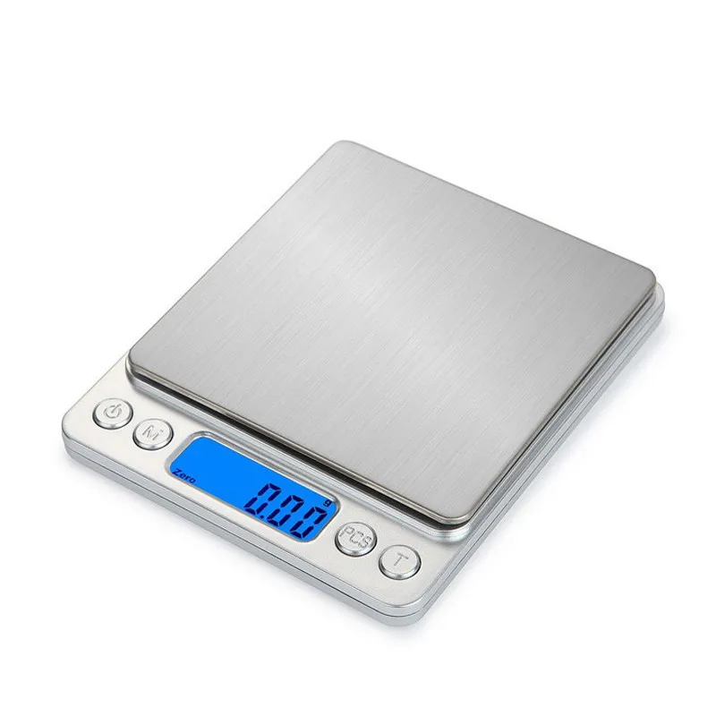 Test Instruments 500/0.01g 3000g/0.1g LCD Portable Mini Electronic Digital Scales Pocket Case Postal Kitchen Jewelry Weight Bal