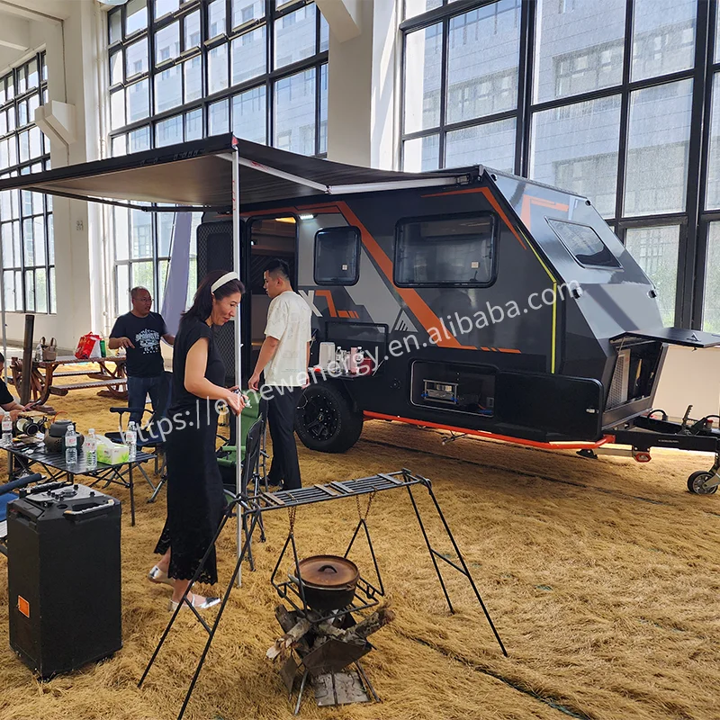 MND Standards Camper 4-местный трейлер кемпинг караван туристический Трейлер с кухней для продажи