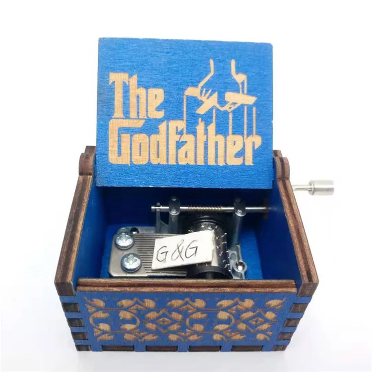 Оптовая продажа Godfather Тема деревянная Музыкальная шкатулка на