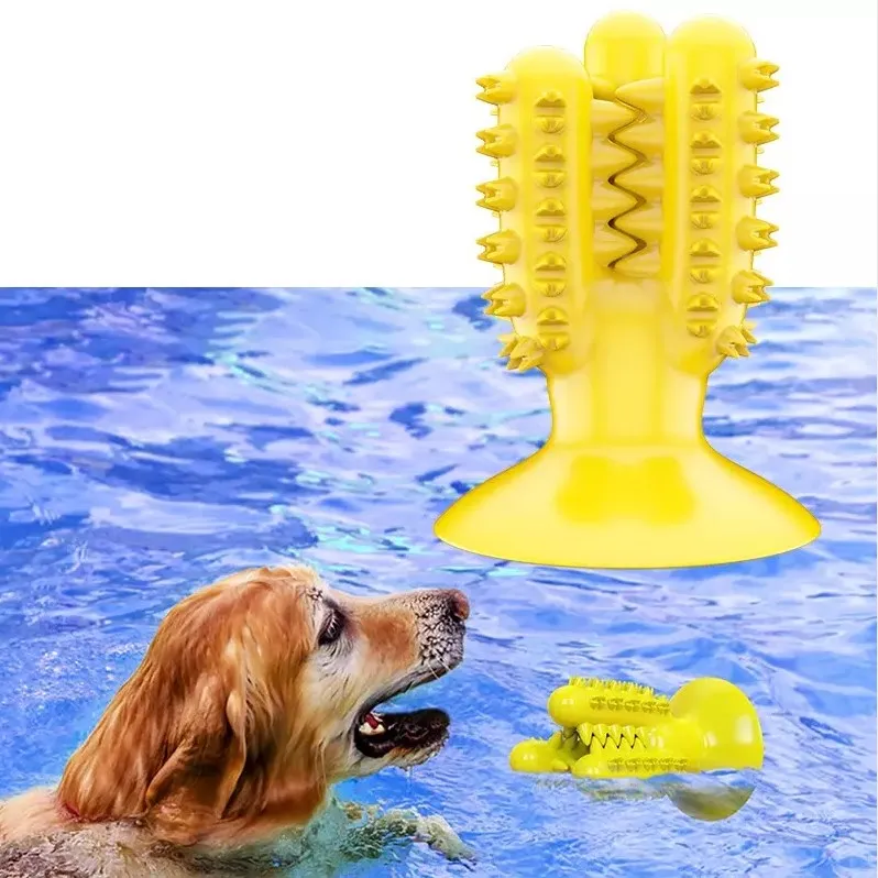Manufacturer Wholesale Cactus Shaped Pet Bone Cleaning Dog Cat Toothbrush Chew Toy