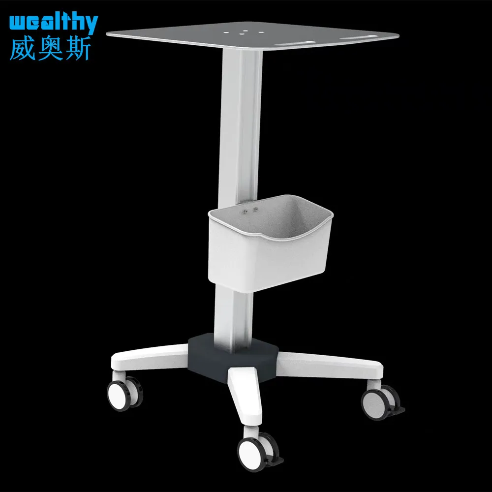 MA-Height Adjust aluminum alloy Surgical Instrument medical trolley laptop Cart For Hospital And Clinics