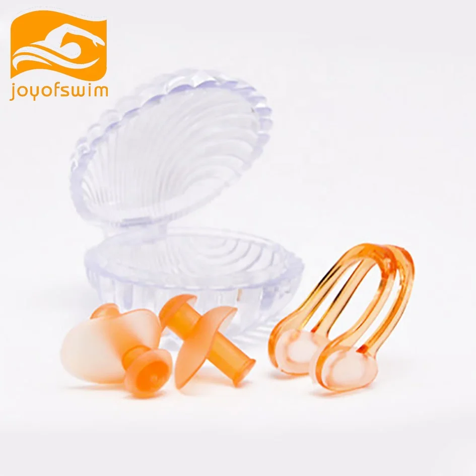 Amazon sells high able to float lighthearted Silicone free diving swimming nose clips 3 layer earplugs surf ear plugs