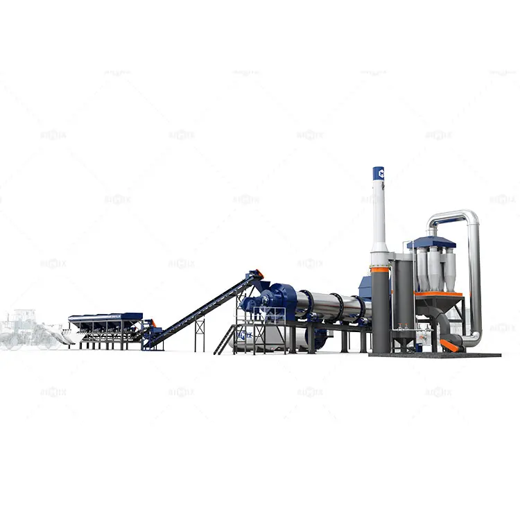 Mobile Small 40tph Capacity Asphalt Batching Plant Asphalt Mixing Plant