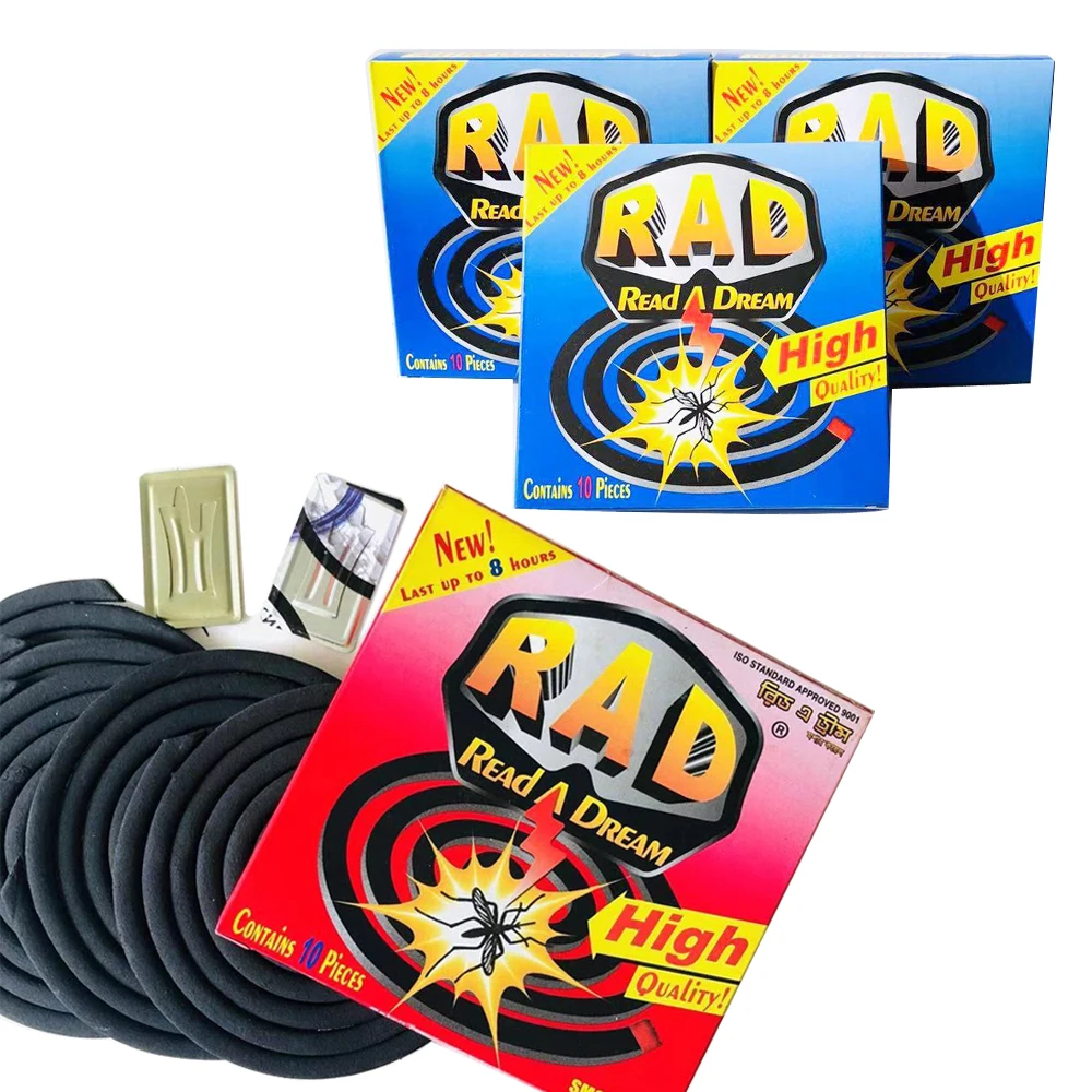 Африканский рынок, известный бренд RAD Read A Dream, черная противомоскитная спираль из Китая